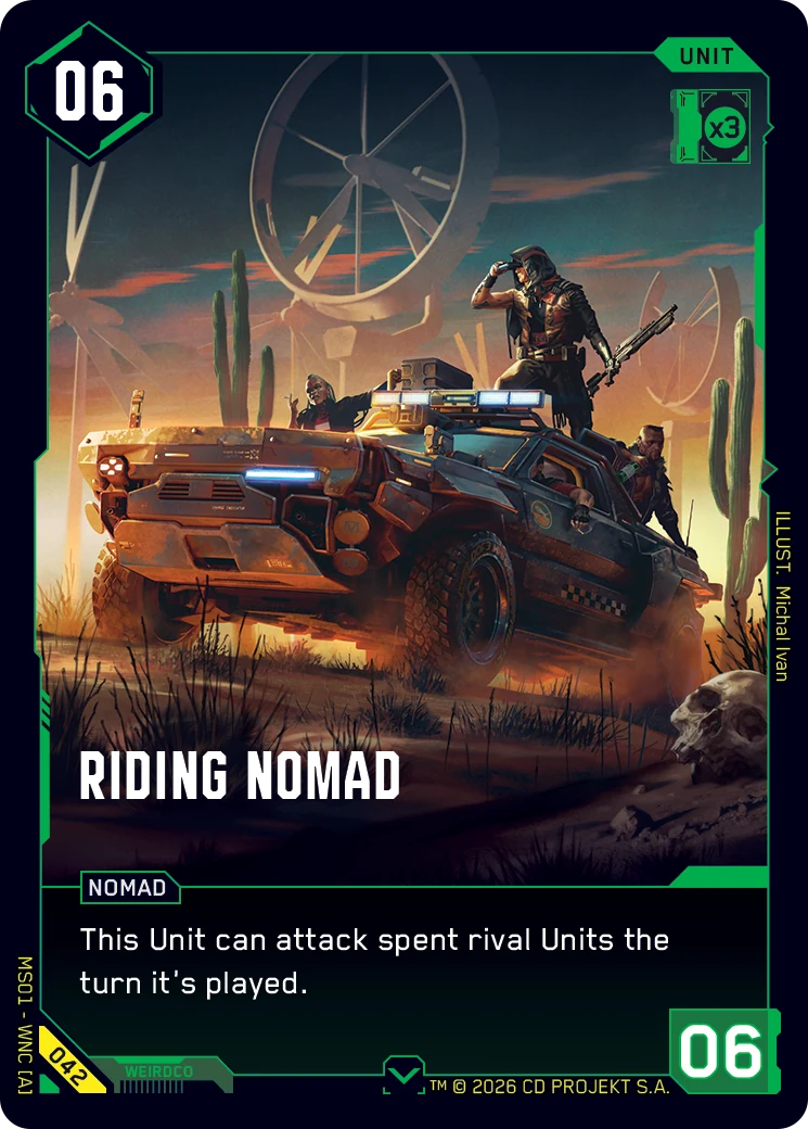 Riding Nomad - Green Unit, cost 6