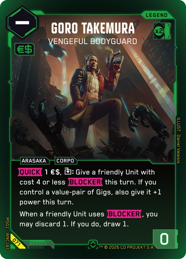 Goro Takemura — Vengeful Bodyguard