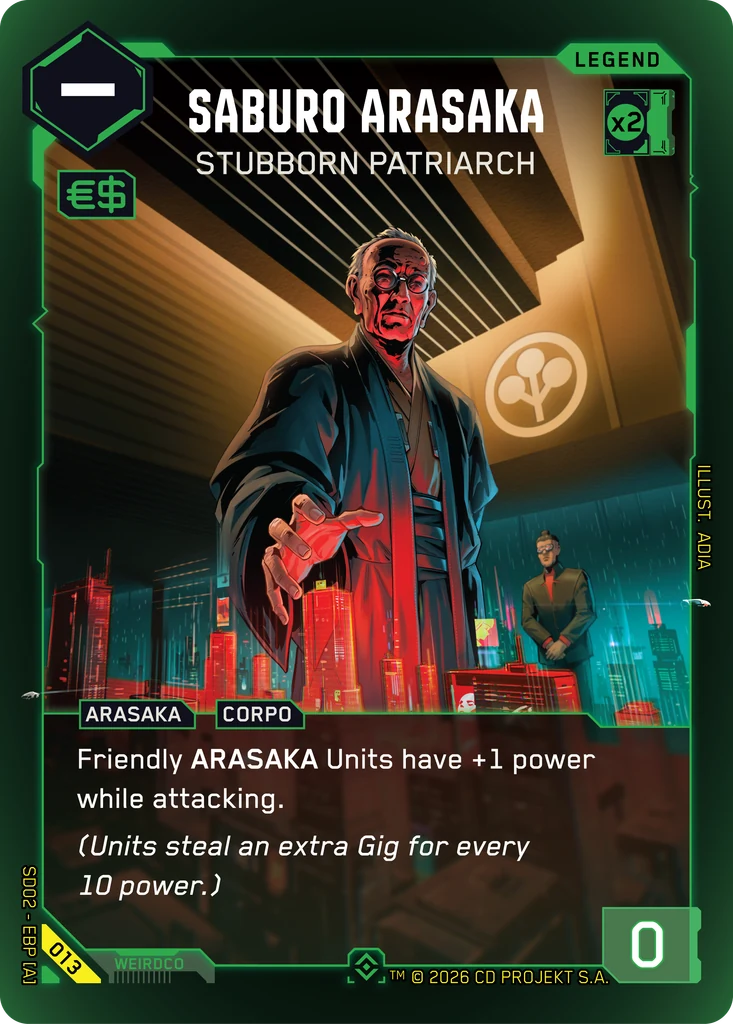 Saburo Arasaka — Stubborn Patriarch