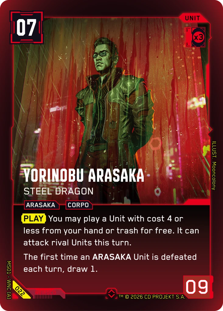 Yorinobu Arasaka — Steel Dragon